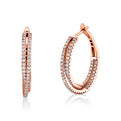 Crossover Diamond Hoops