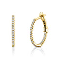 Classic Diamond Hoops 0.25 CT