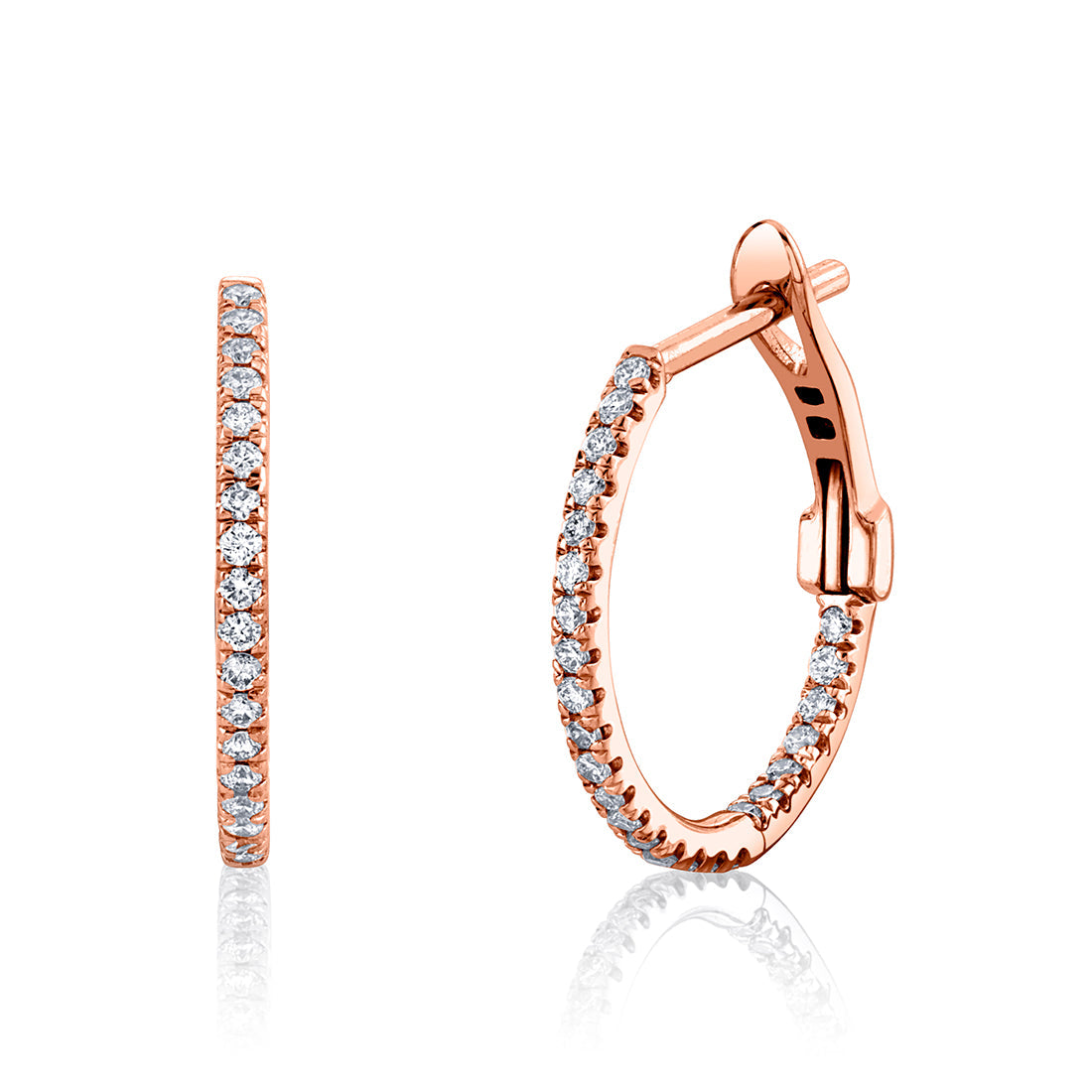 Classic Diamond Hoops 0.25 CT