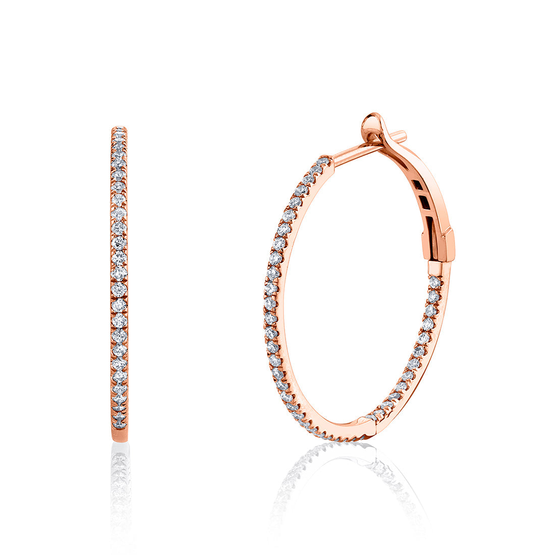 Classic Diamond Hoops 0.50 CT