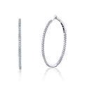 Diamond Hoop Earrings 1.10 CT