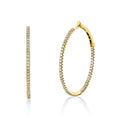 Diamond Hoop Earrings 1.10 CT