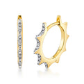 Solaz Diamond Sun Hoop Earrings