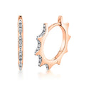 Solaz Diamond Sun Hoop Earrings