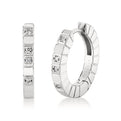 Lineaire Geometric Diamond Hoop Earrings