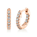 Shell Heritage Diamond Hoop Earrings