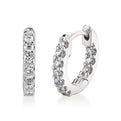 Shell Heritage Diamond Hoop Earrings