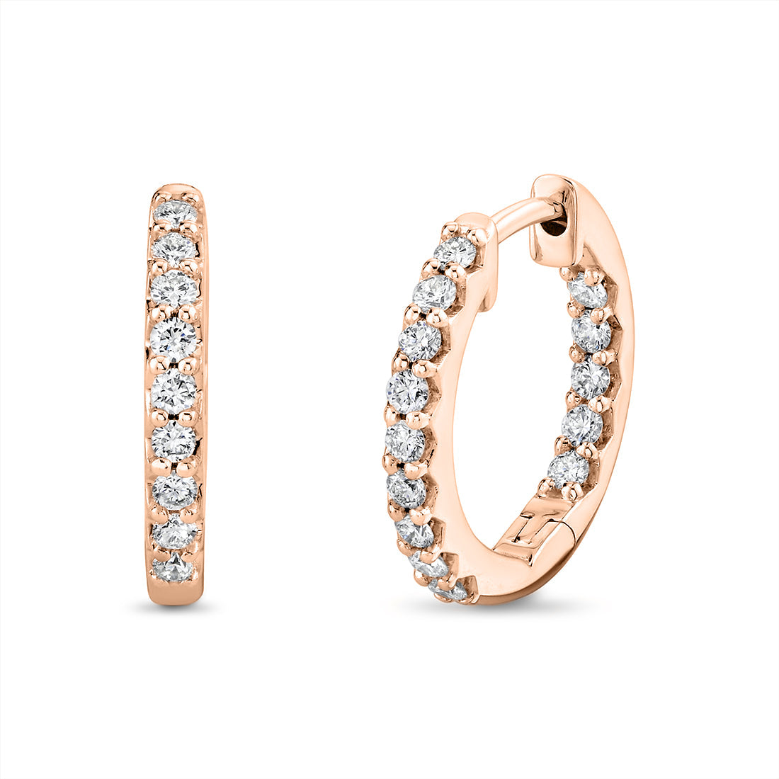 Shell Heritage Diamond Hoop Earrings