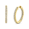 Shell Heritage Diamond Hoop Earrings