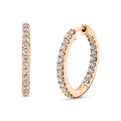 Shell Heritage Diamond Hoop Earrings