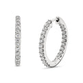 Shell Heritage Diamond Hoop Earrings