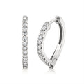 Shell Heritage Diamond Hoop Earrings