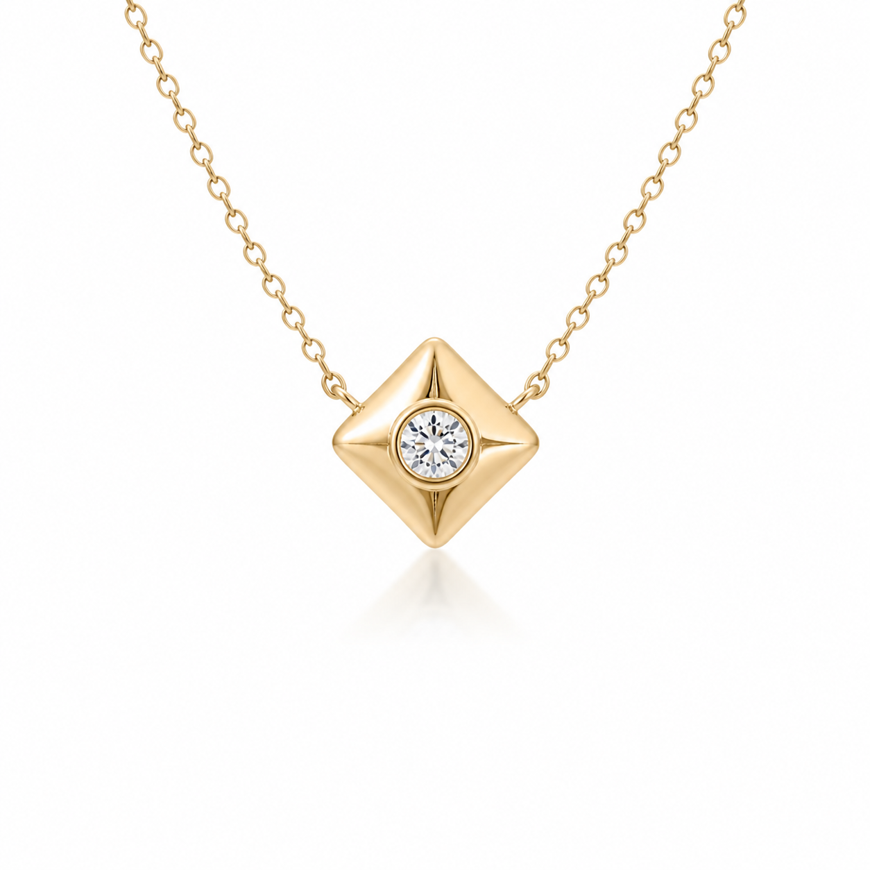 Yellow Gold Forevermark Icon Diamond Necklace