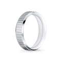 Heritage Brushed Ridged Mens Band - Jude