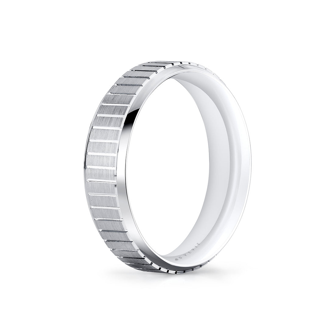 Heritage Brushed Ridged Mens Band - Jude