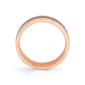 Heritage Two Tone Mens Band with Brushed Grey Gold - Luis