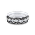 Heritage Engraved Diamond Mens Band - Keaton