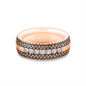 Heritage Engraved Diamond Mens Band - Keaton
