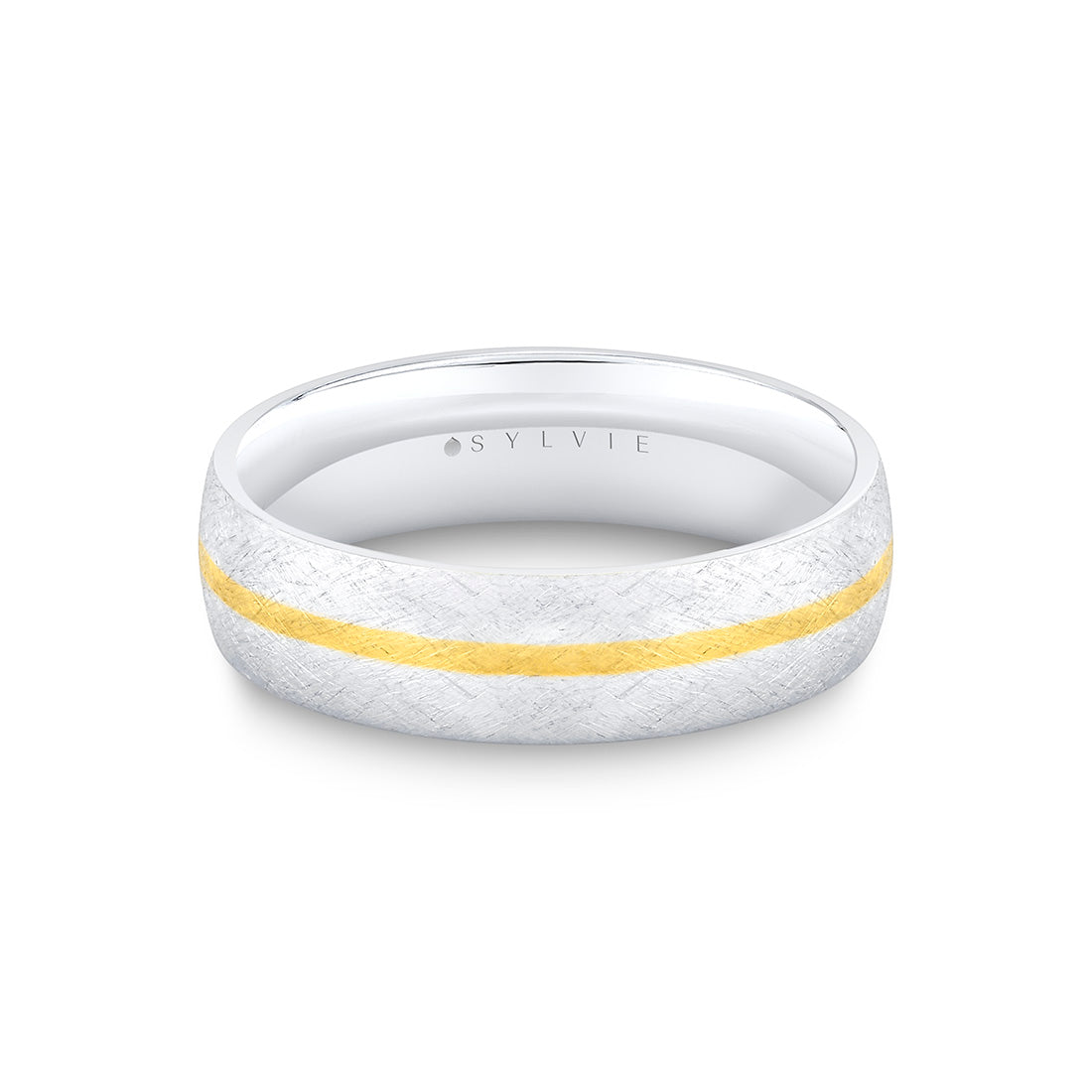 Heritage Classic Two Tone Brushed Mens Band - Jevin