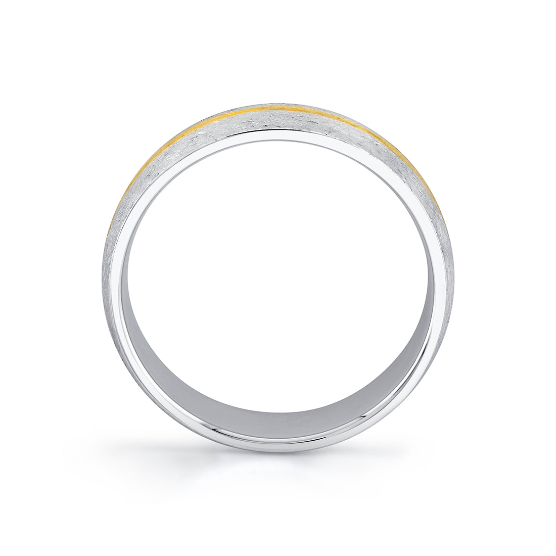 Heritage Classic Two Tone Brushed Mens Band - Jevin