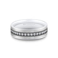 Heritage Two Tone Brushed Diamond Mens Band - Orson
