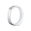 Heritage Brushed Squared Mens Band - Enzo