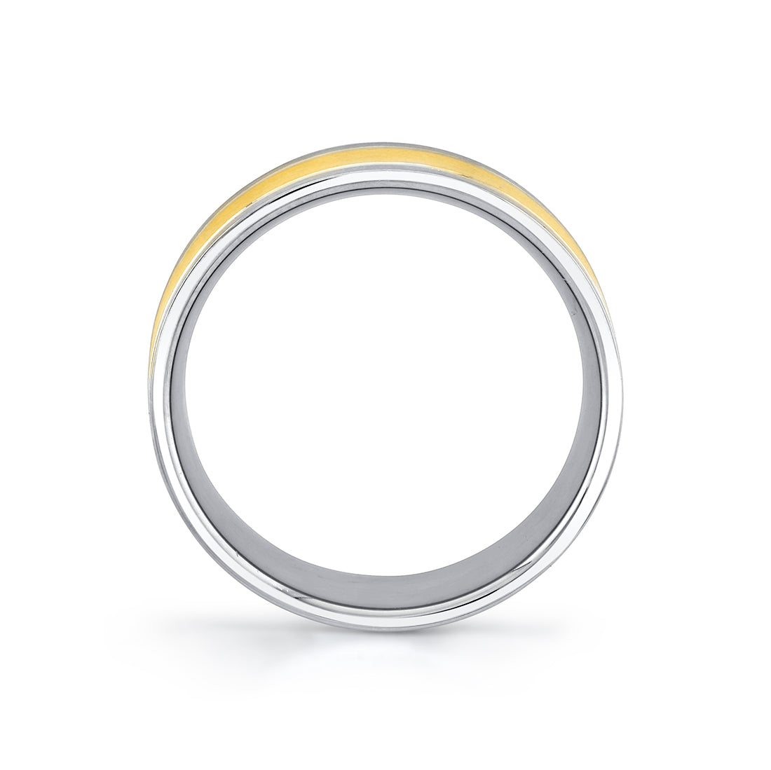 Heritage Two Tone Brushed Mens Band - Sullivan