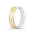 Heritage Two Tone Brushed Mens Band - Sullivan