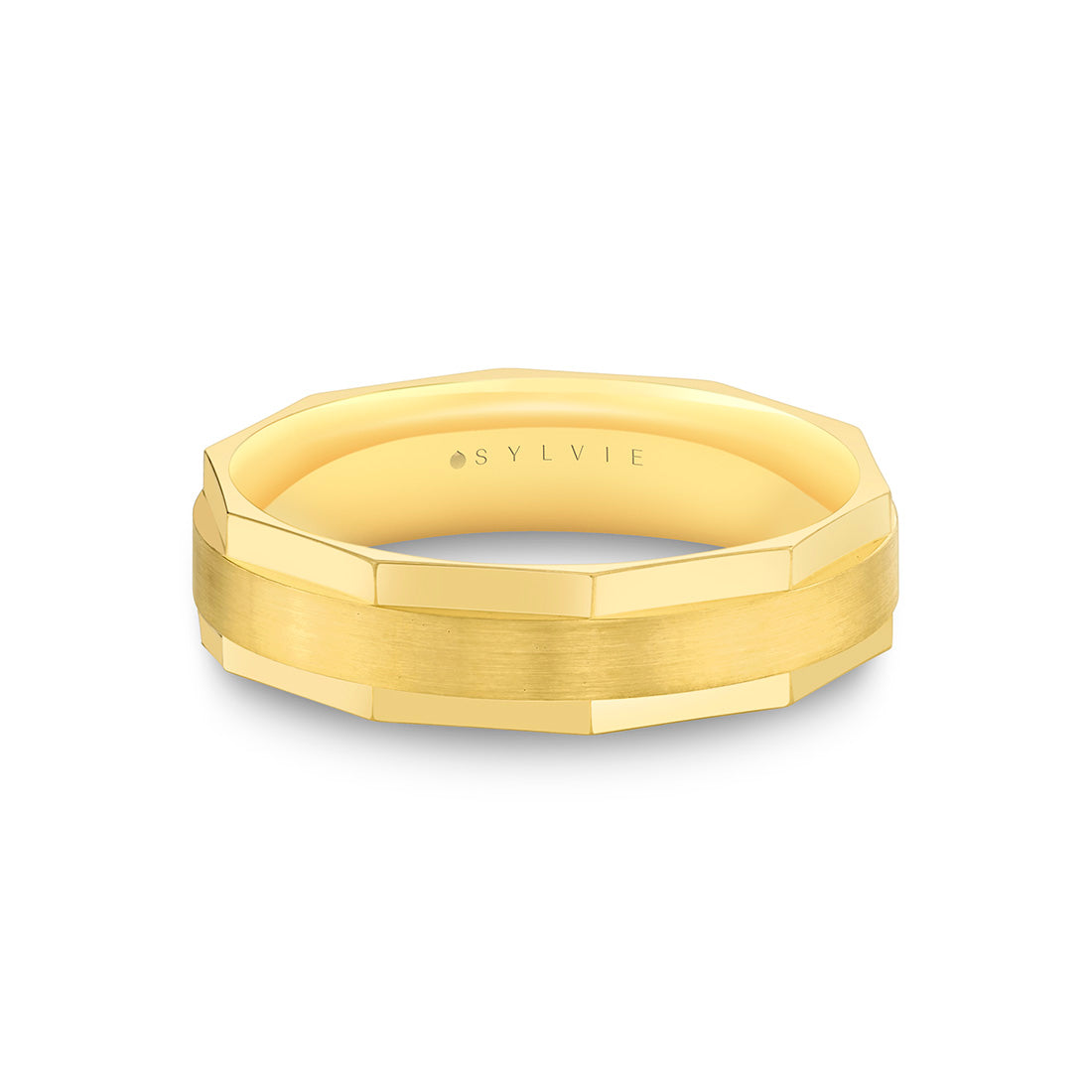 Heritage Brushed Geometric Mens Band - Rhys