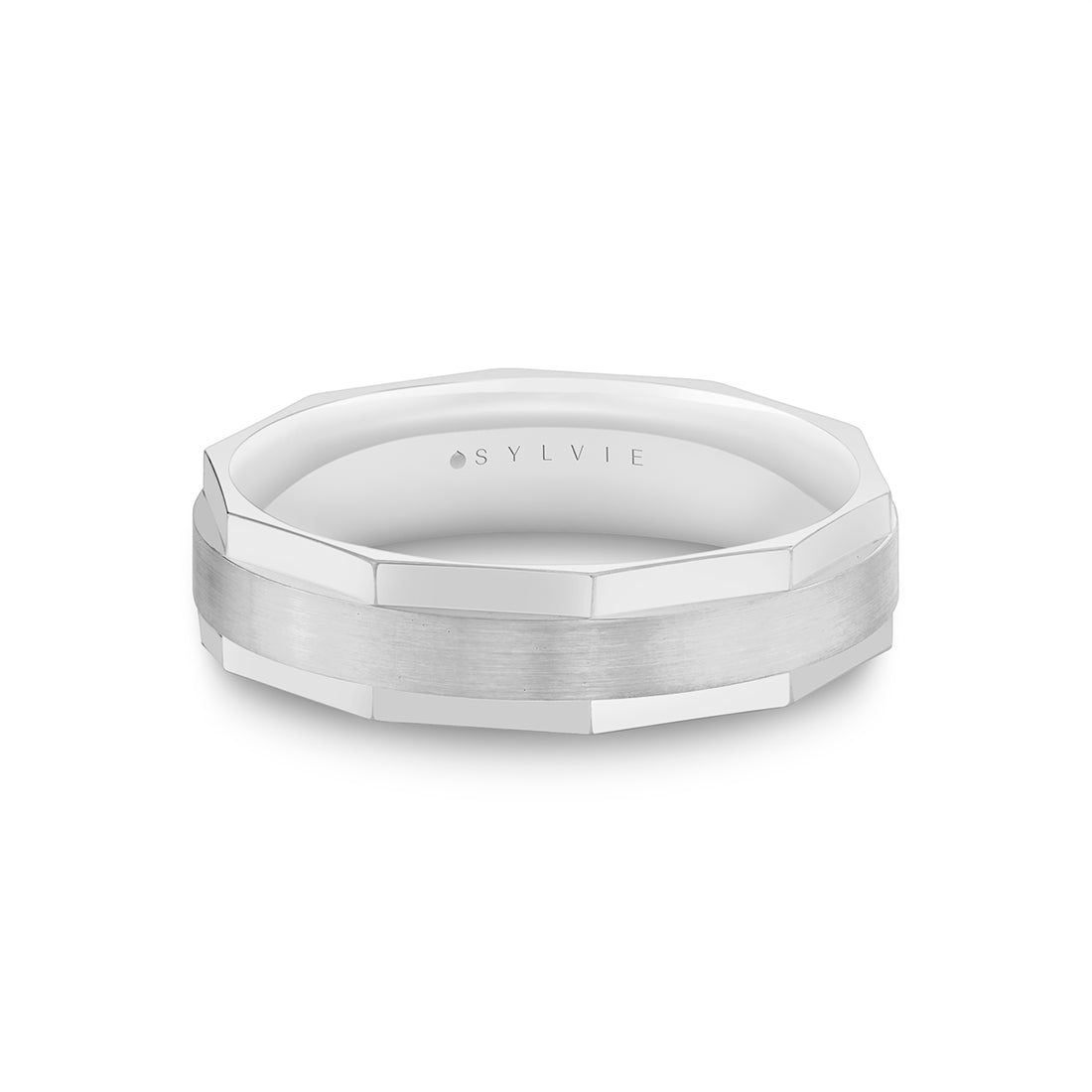 Heritage Brushed Geometric Mens Band - Rhys