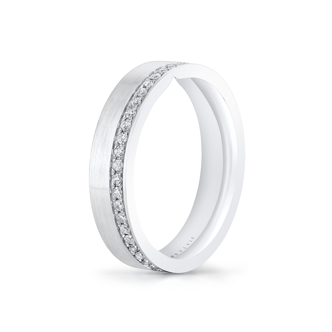 Legacy Brushed Diamond Mens Band - Ryder