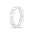 Fluted Shell Geometric Brushed Mens Band - Benedict