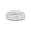 Heritage Two Tone Brushed Diamond Mens Band - Tristan