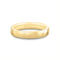Heritage Geometric Shell Polished Mens Band - Christian