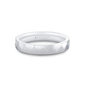 Heritage Geometric Shell Polished Mens Band - Christian