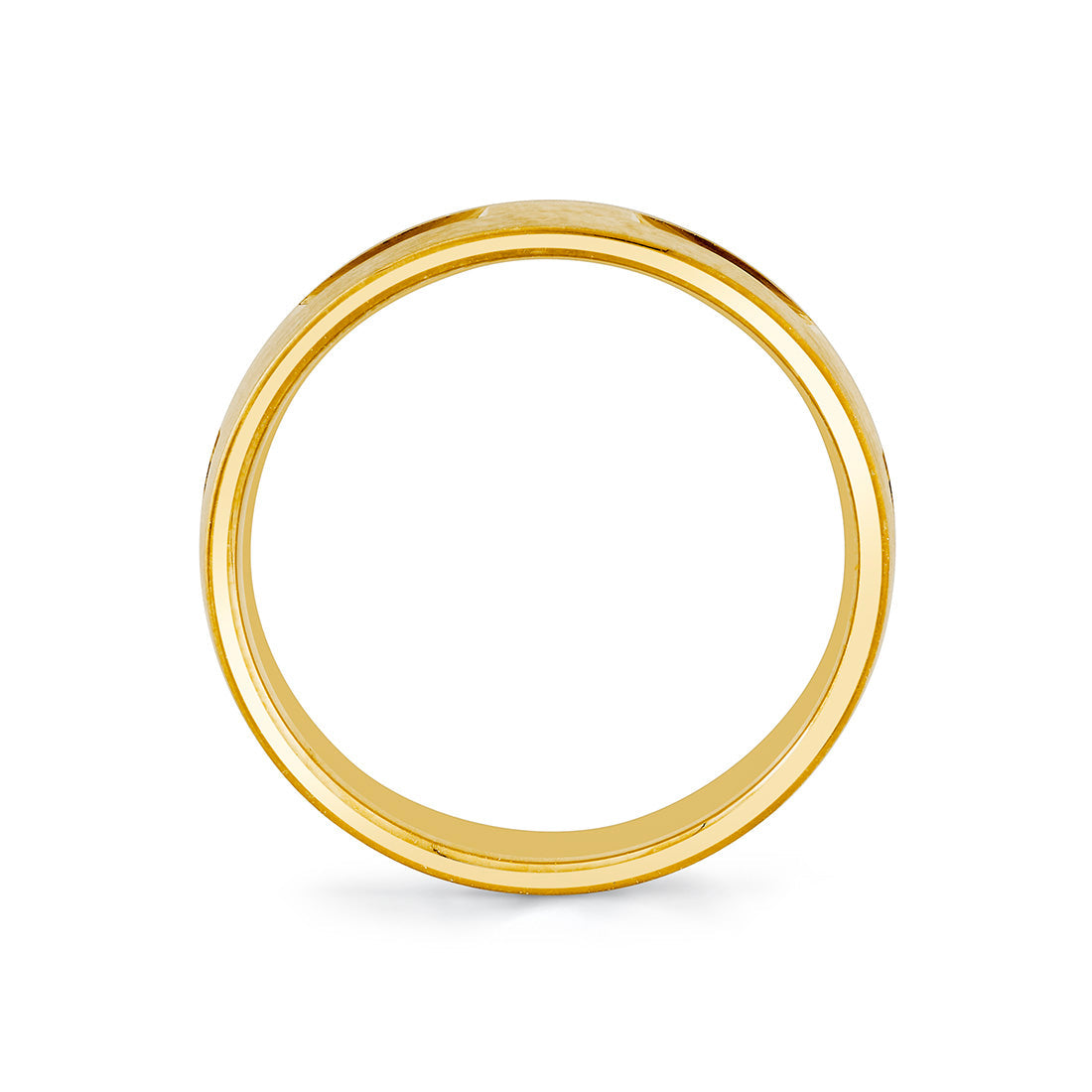 Heritage Brushed Grooved Mens Band - Luka