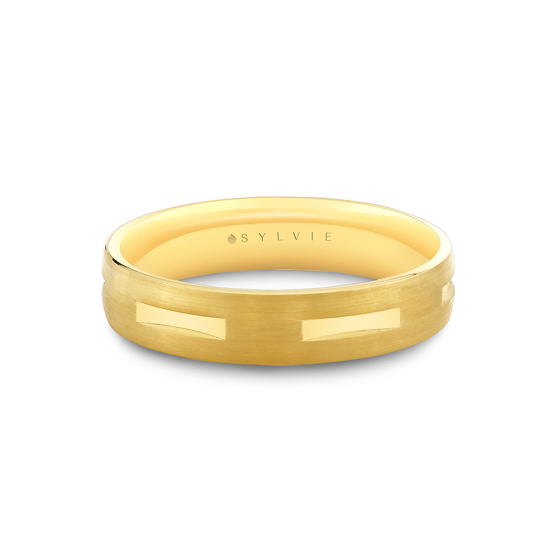 Heritage Brushed Grooved Mens Band - Luka