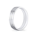 Heritage Brushed Grooved Mens Band - Declan