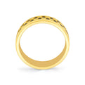 Heritage Brushed Black Diamond Mens Band - Beau