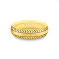 Shell Apex Engraved Mens Band - Felix