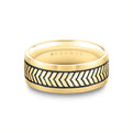 Shell Apex Engraved Mens Band - Graham