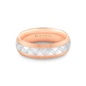 Shell Ascend Two Tone Summit Mens Band - Sterling