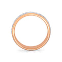 Shell Ascend Two Tone Summit Mens Band - Sterling