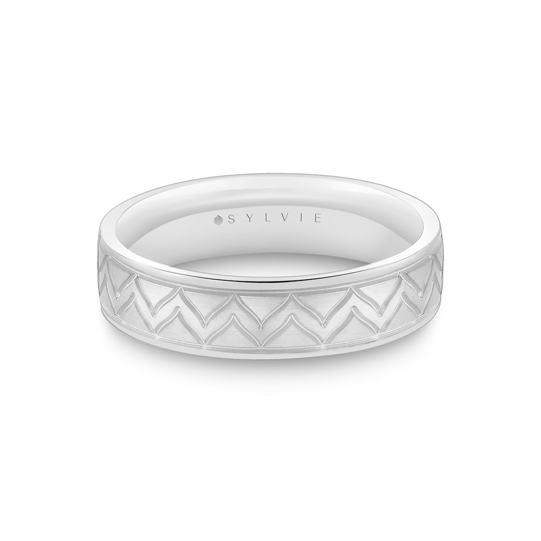 Shell Ascend Engraved Summit Mens Band - Theo