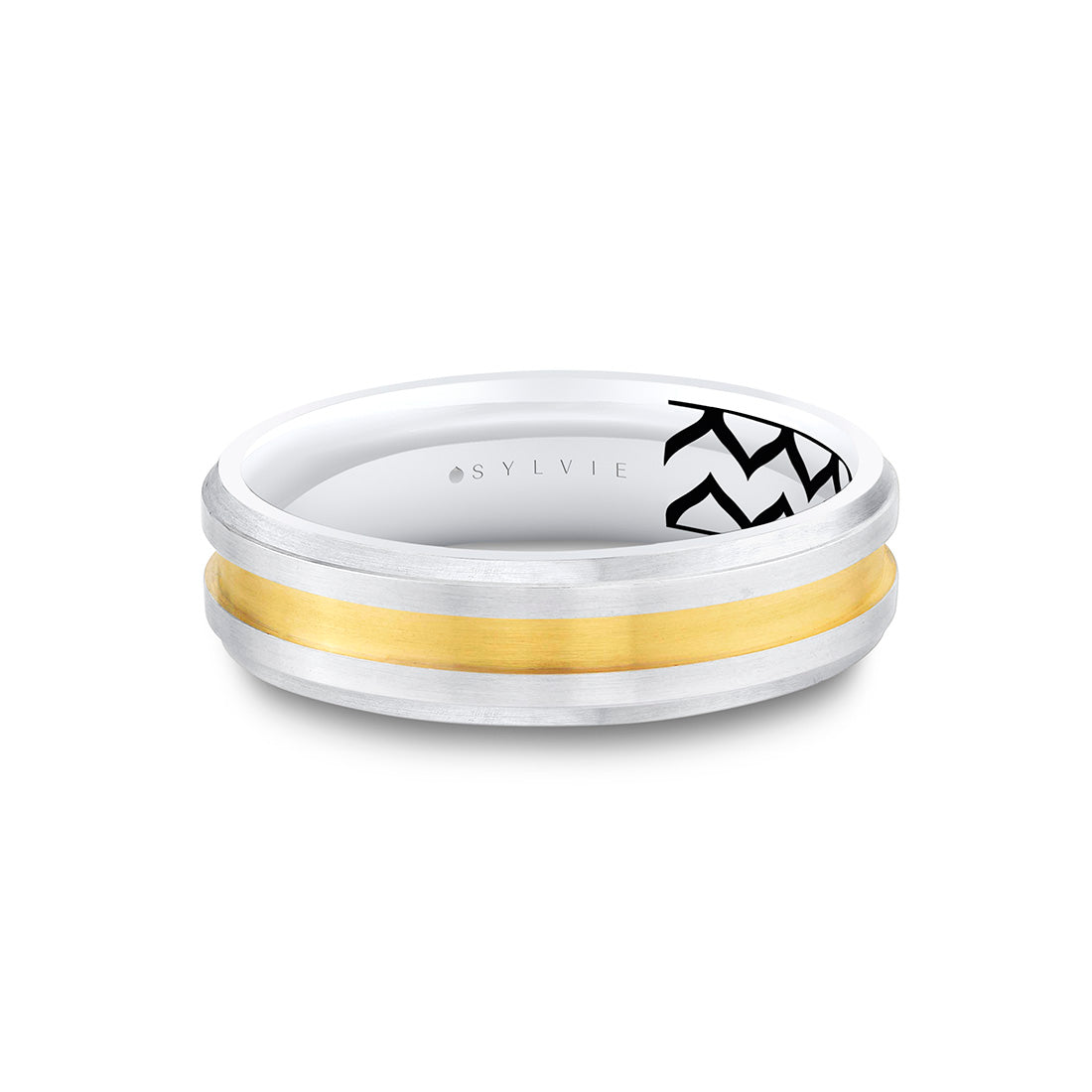 Shell Ascend Two Tone Contoured Mens Band - Fisher