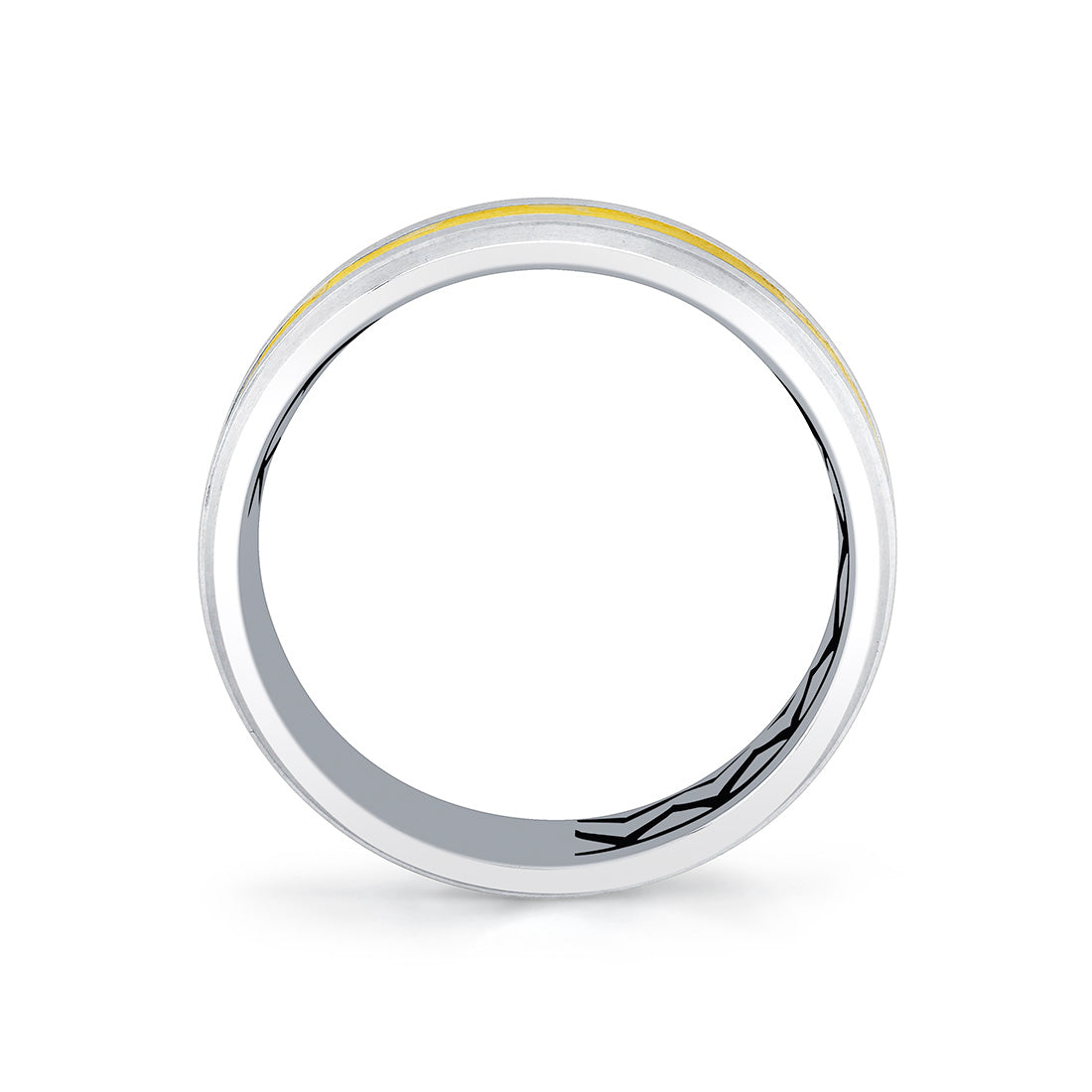 Shell Ascend Two Tone Contoured Mens Band - Fisher