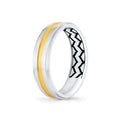 Shell Ascend Two Tone Contoured Mens Band - Fisher