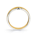 Shell Iconelle Two Tone Mens Band with Shell Tip Accent - Hugo