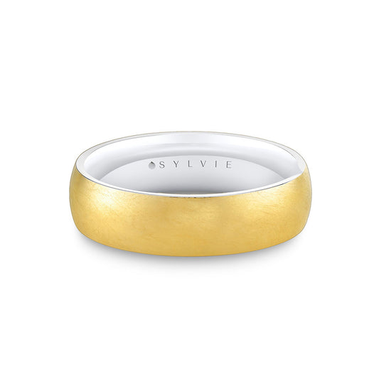 Legacy Shell Two Tone Brushed Mens Band - Alexander