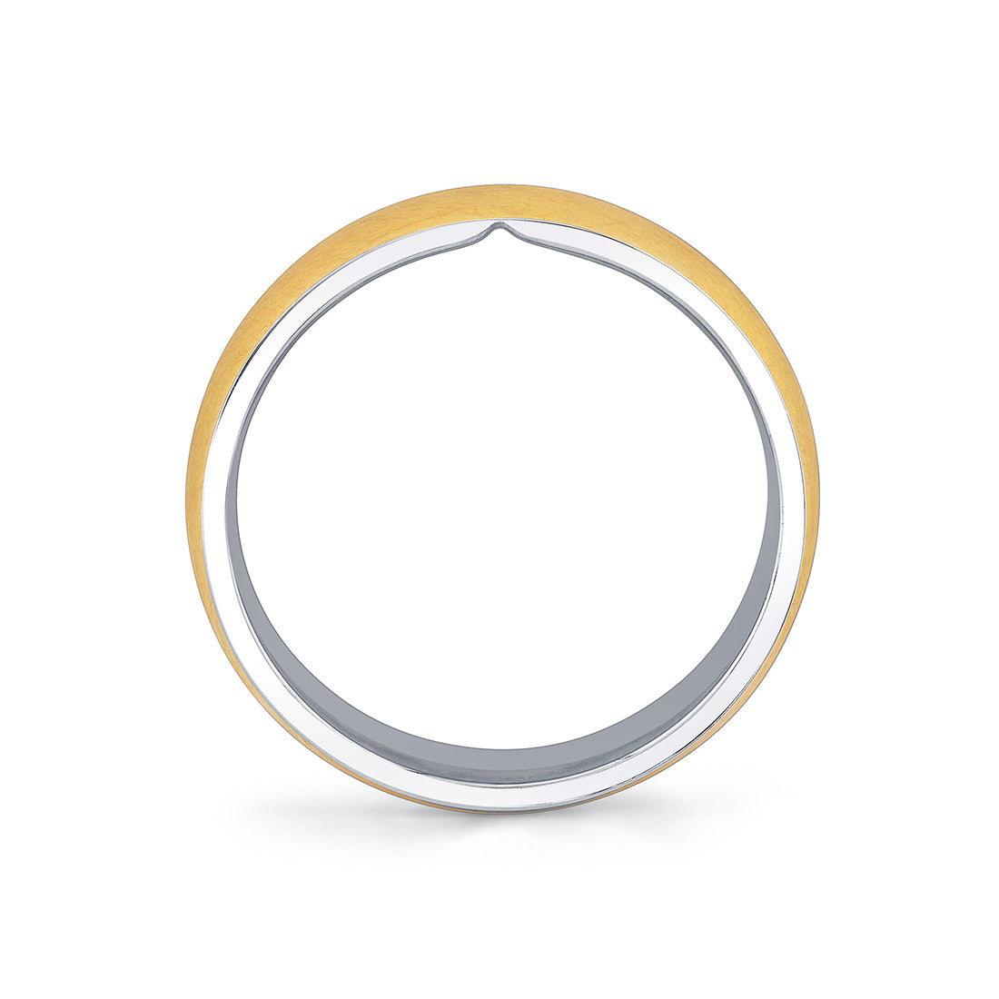 Legacy Shell Two Tone Brushed Mens Band - Alexander